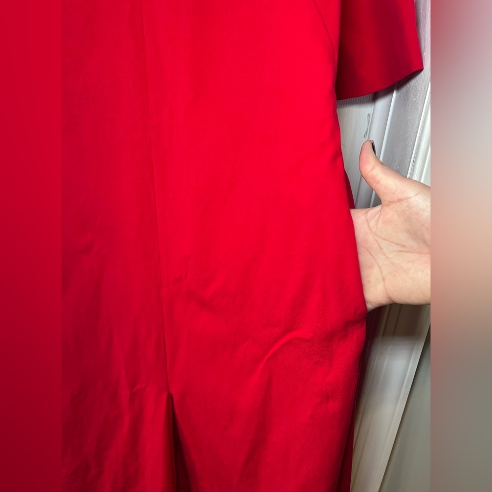 Piazza Sempione Bold Red Dress Size 40 - Picture 4 of 15